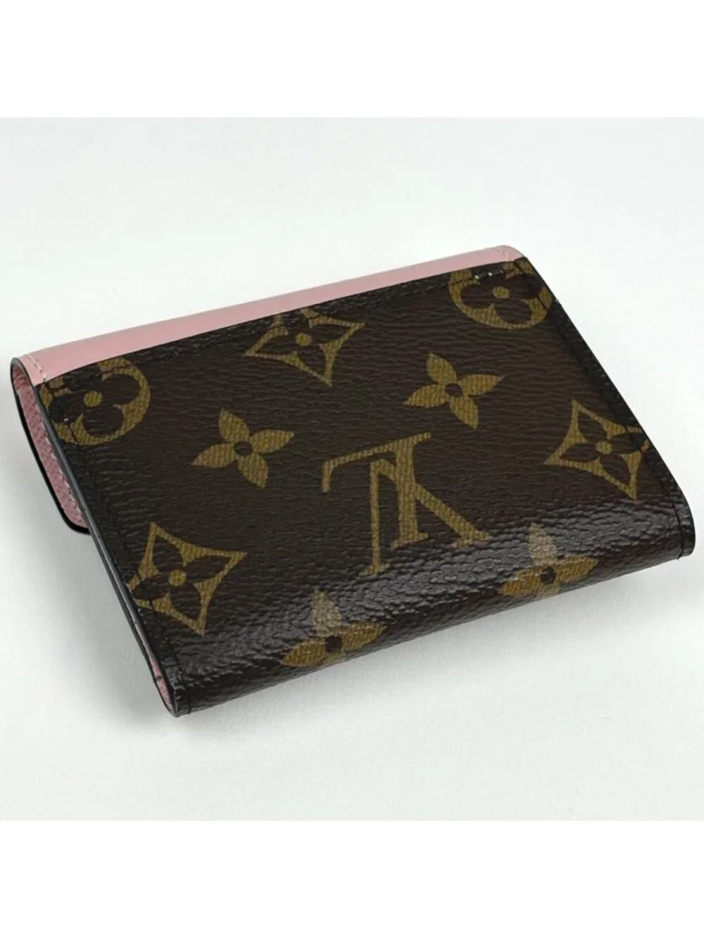 Louis Vuitton Portefeuille Zoe Trifold Wallet Compact Monogram Rose Velours